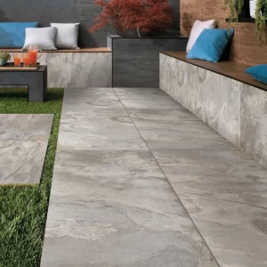 Beside Grey Porcelain - 21.60 SQM - 20mm - 900x600 - Single Size - 40 Slabs - Outdoor Paving Tiles