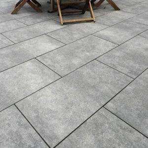 Hammerstone Nero Porcelain - 21.60 SQM - 20mm - 900x600 - Single Size - 40 Slabs - Outdoor Paving Tiles